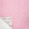 Printed Quilted Cotton DELICATS / PRECIOUS Faded Pink / Faded Pink